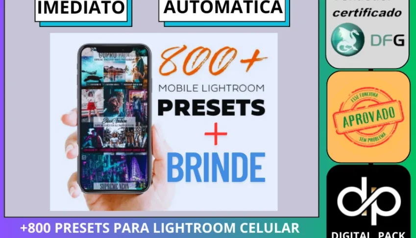 +800 Presets Para Lightroom CELULAR + Brindes
