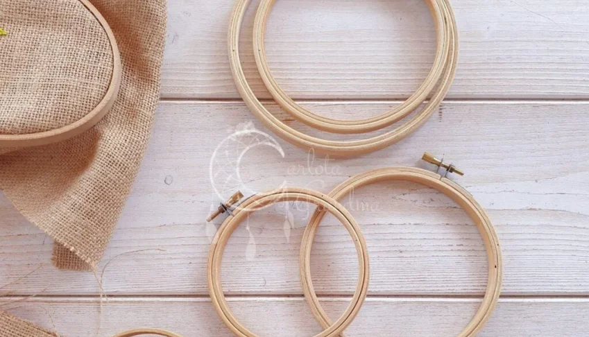Bastidor para Bordado em Madeira — Kit com 3