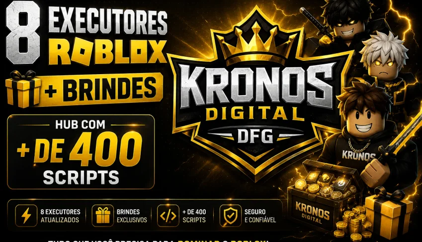 8 Executadores Roblox + brindes, hub com + de 400 scripts