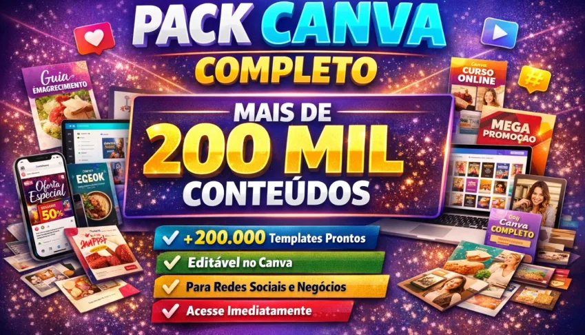 P@ck-C@nv@ Completo – Mais de 200 Mil Conteúdos