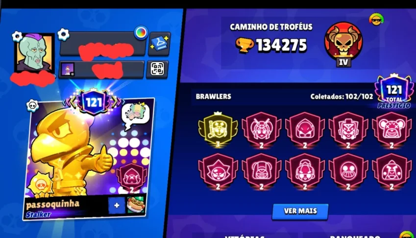 Conta Brawl Stars 134k troféus