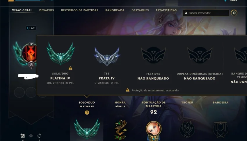 Conta League of Legends + Valorant