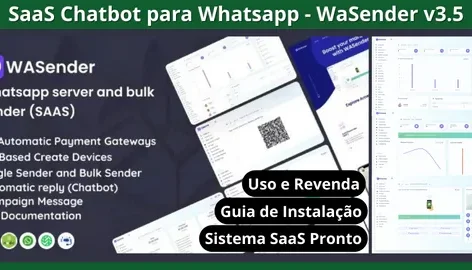 Wasender V3.5 Versão Saas - Chatbot