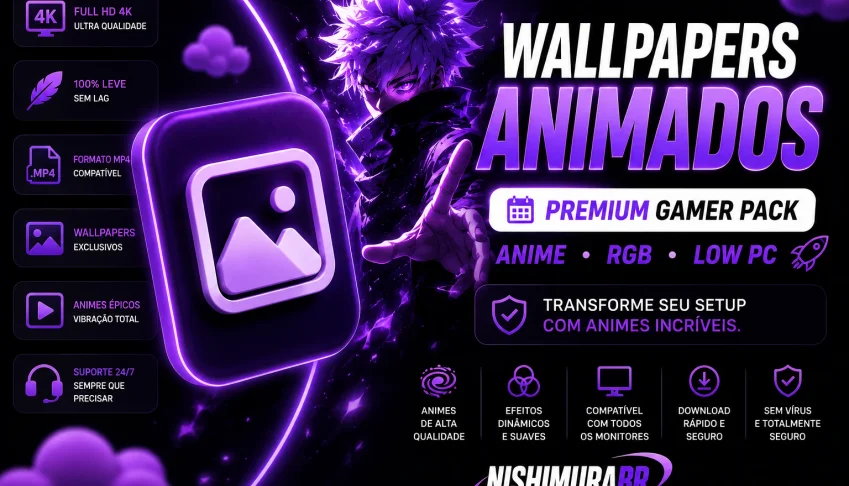 🔥 Pack Wallpapers Animados Premium | Rgb + Anime + Fé Liso