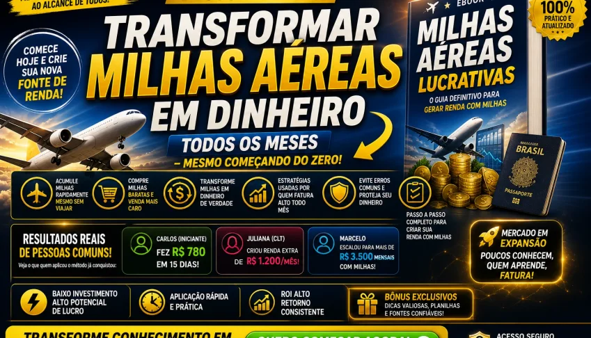 💰 Transforme Passagens Aéreas Em Renda: Lucre Com Viagens