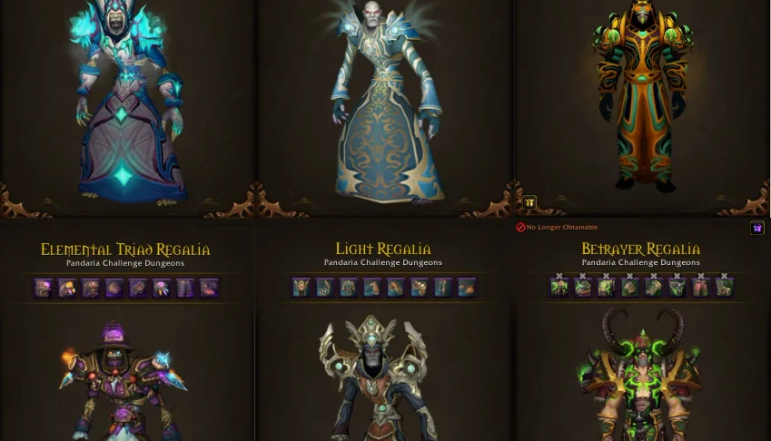 Conta Jogada desde TBC focada em Priest, Lock e Mage!
