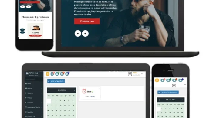 Sistema Gestão Barbearia PHP Completo 2025
