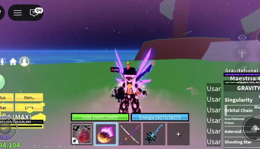 Conta LV max,Raça v4 shark e cyborg