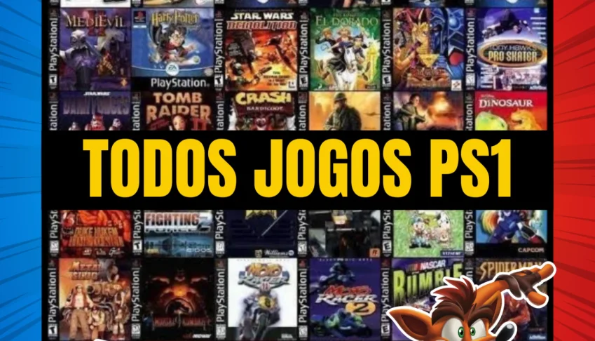 Pack Emulador de PS1 para PC + Coleção Completa de Jogos!