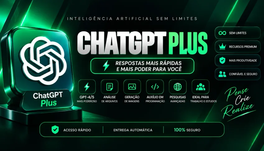 ChatGPT Plus 5.6 | GPT-5.6 | Chat GPT Premium | IA Pro |30D