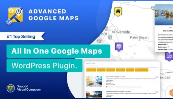 Plugin avançado do Google Maps para WordPress 2025