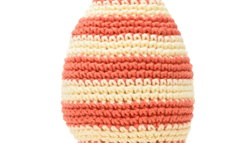 Ovo de Páscoa Alaranjado em amigurumi