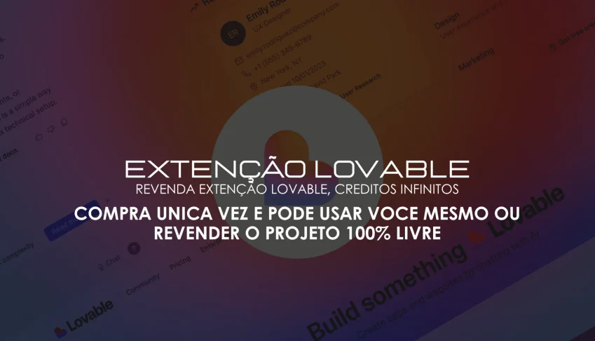 Extenção Lovable Creditos Infinitos Lovable, para Revendedor
