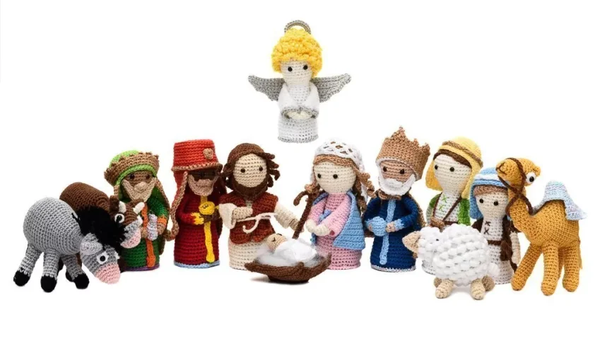 Presépio completo em amigurumi