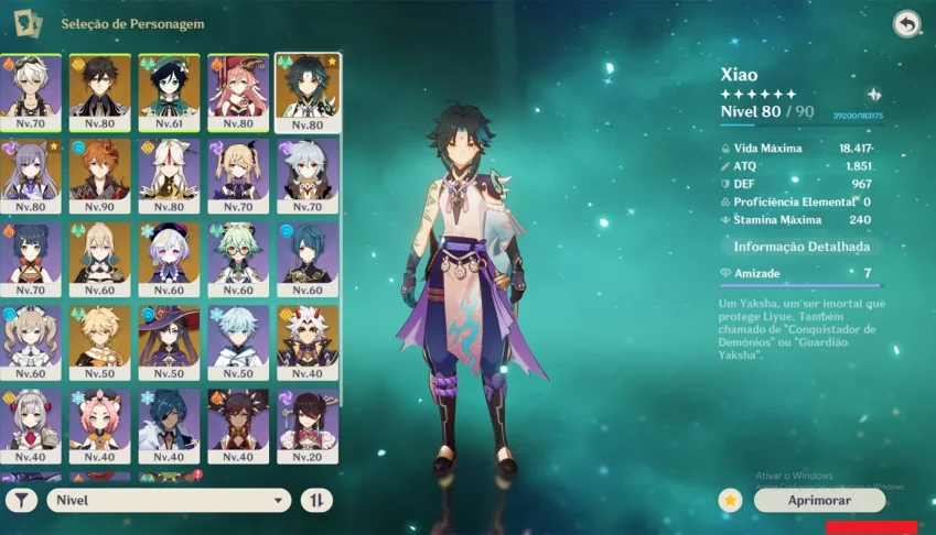 Conta nv 55 INCRÍVEL com 9 personagens 5 estrelas !!!!