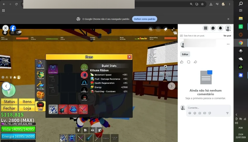 vendo conta de blox fruits