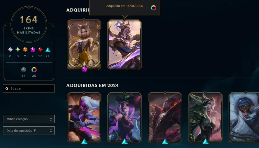 Conta do lol unranked