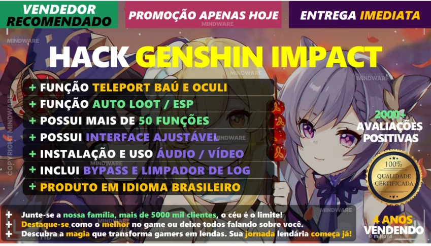 HACK GENSHIN IMPACT v7.1 🚀100% SEGURO E PRIVADO RECOMENDADO