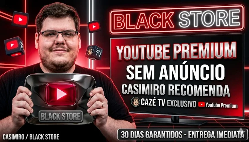 YouTube Premium + Music – Zero Anúncios (30 Dias)