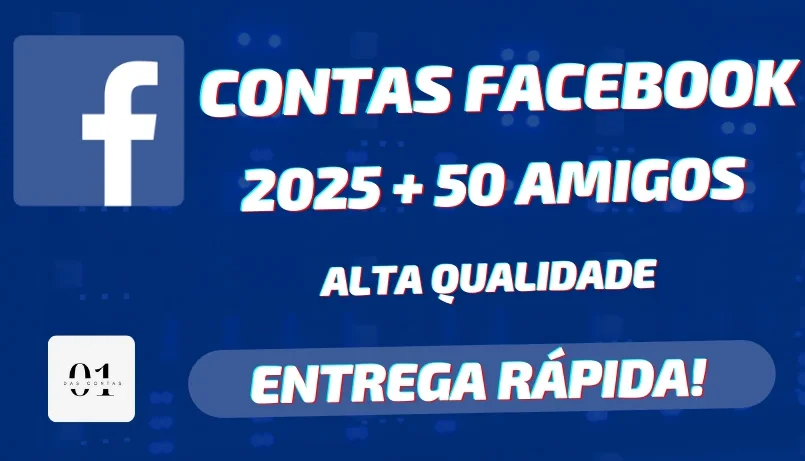 CONTAS FACEBOOK + 50 AMIGOS [ALTA QUALIDADE] + 2FA + EMAIL