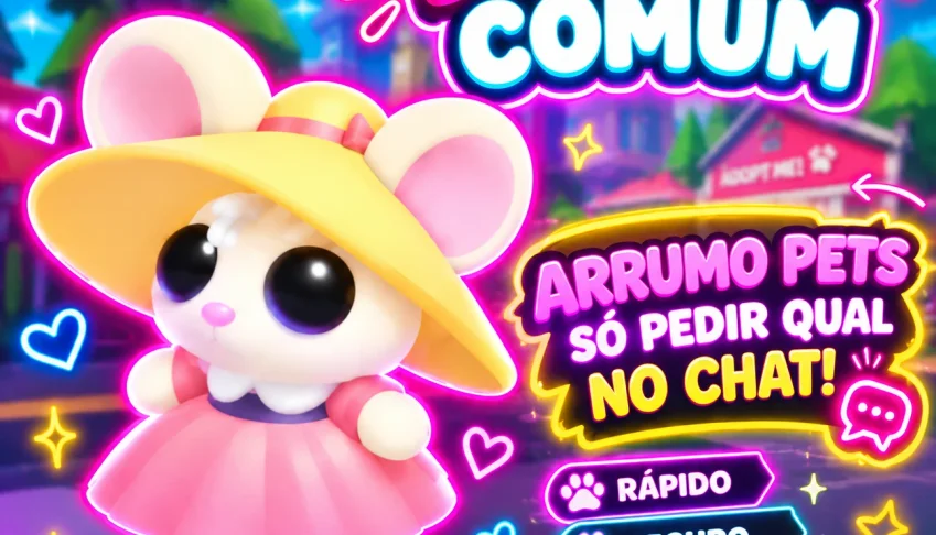 Rena normal Pets neon senhora muffet