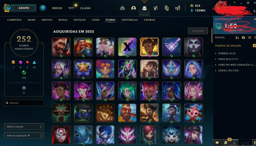 CONTA LOL MESTRE 200 SKINS 300 KK ESSENCIAS