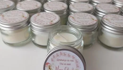 Mini Vela Perfumada Chá de Bebê 35g