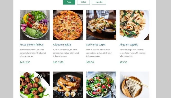 Cardápio para Restaurante