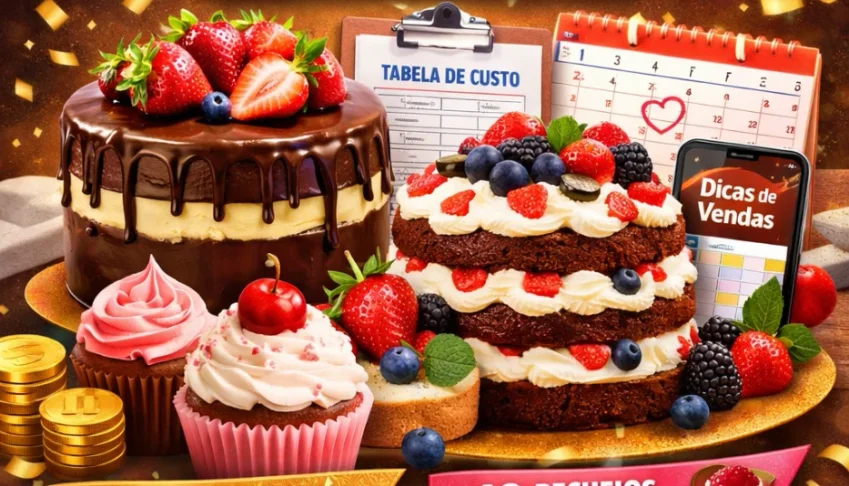 50 Receitas de Bolos Completas e Validadas
