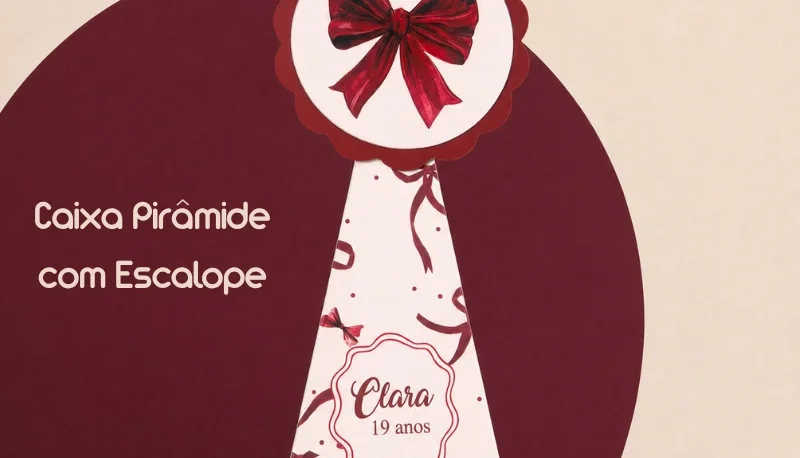 Caixa Pirâmide Personalizada em Kits