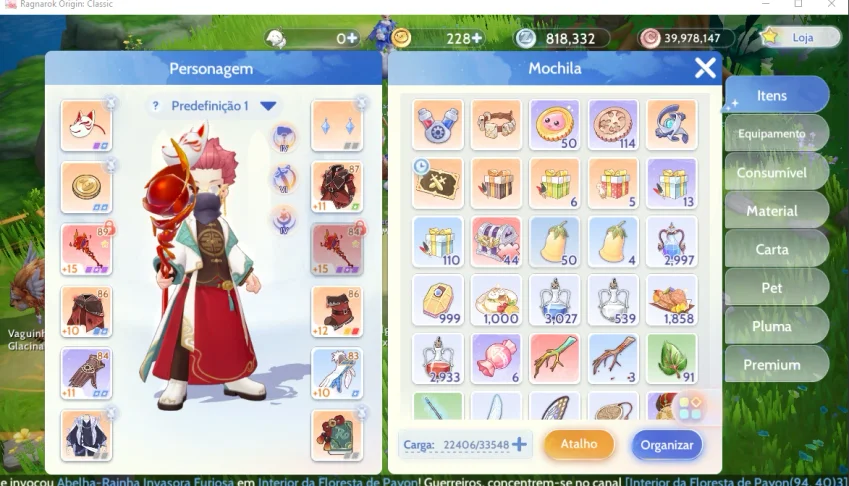 Ragnarok Origin Classic - Arquimago 220k de Poder Angeling 3