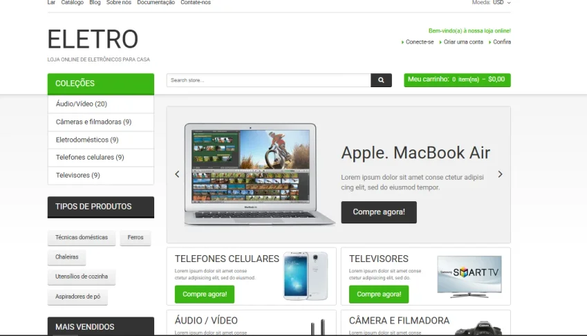 Crio sua Loja Virtual – Shopify (Totalmente Editável)