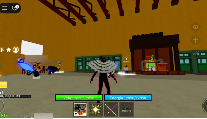 Conta de blox fruits lvl acima de 2500