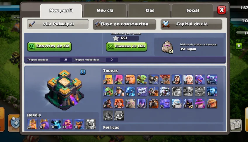 Vendo 2 Contas Clash of Clans TH14 + TH15 – R$ 300
