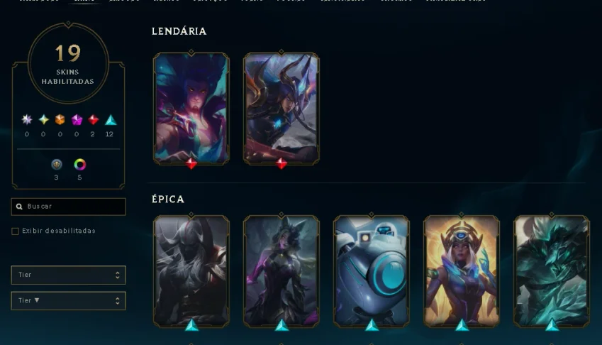 Conta Bronze 1 + 19 Skins 60+ Campeoes Upada A Mão Nivel 241
