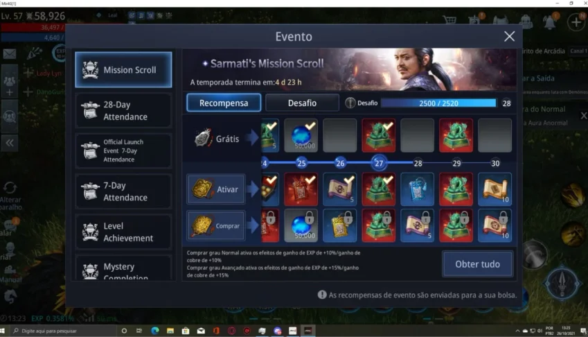 Conta Mir4 top server