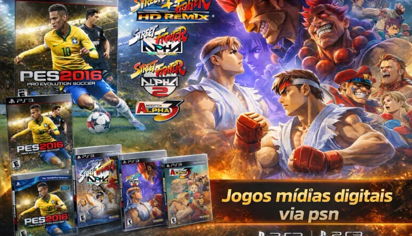 Pacote jogos PS3 - Mídia digital