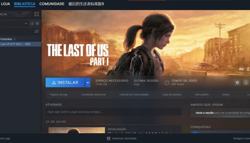 Steam The Last Of Us™ Part I (Valor Normal Do Jogo 250R$)