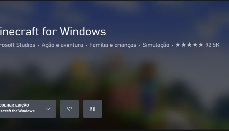 Conta Minecraft FULL ACESSO com 100 Reais em saldo microsoft