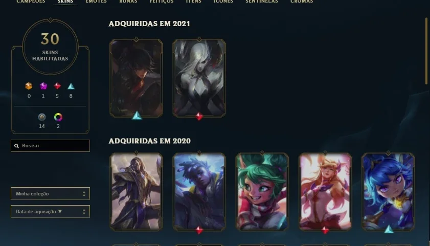 Conta LoL Gold III