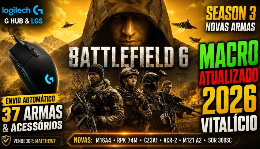Macro - Battlefield 6 Logitech No Recoil -  NOVA SEASON 