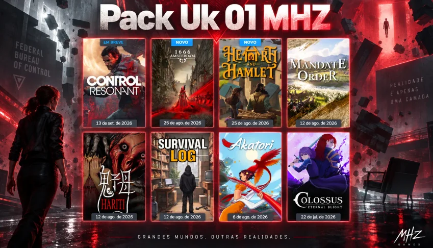 Control Resonant Dlx +1666 Amsterdam+ 6 jogos + Steam Off
