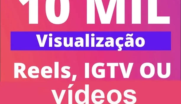 10 mil vizualizações Instagram