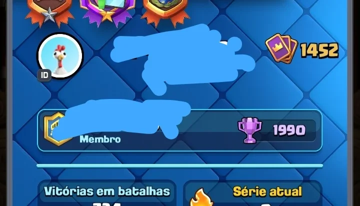 Conta Clash Royale Level De Torre 14 Com +9Mil Gemas