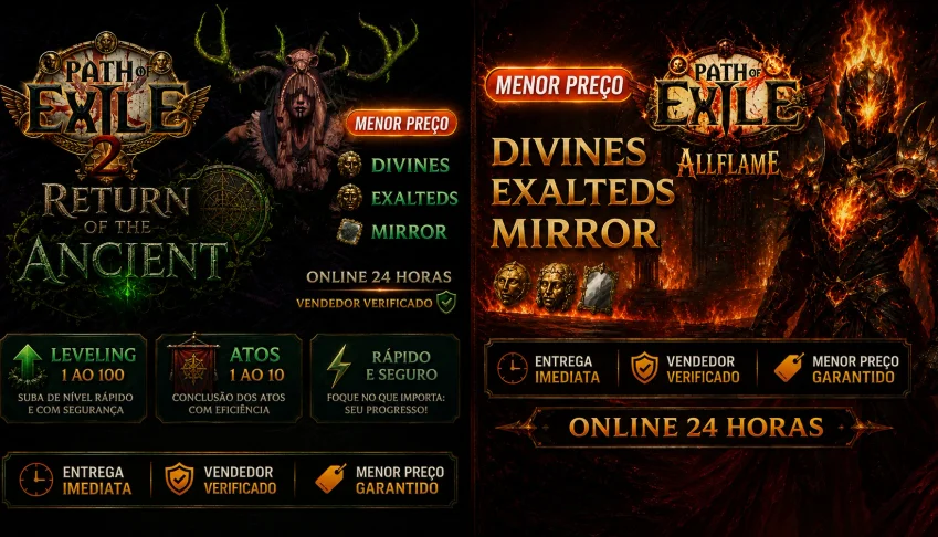 💙 Path of Exile 1 e 2- Return of The Ancient e Allflame