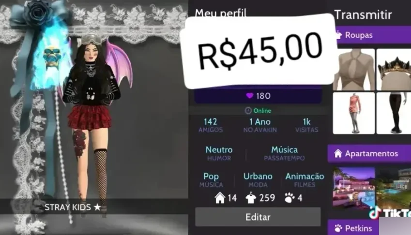 Conta lvl-20 R$45