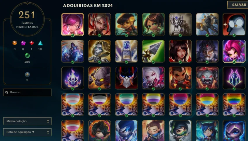 Conta do LOL com MUITAS skins - PREÇO NEGOCIAVEL