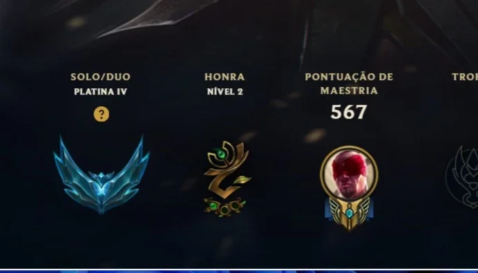 Conta Lol Ex Mastter 400 Skins 34 Lendarias 4 Prestigio 4 Ut