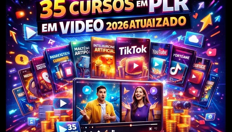 35 cursos em PLR em VIDEO