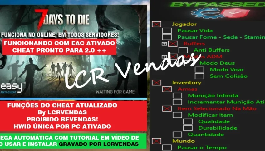 Cheat 7 Days To Die - Burla Servidores Online Com EAC